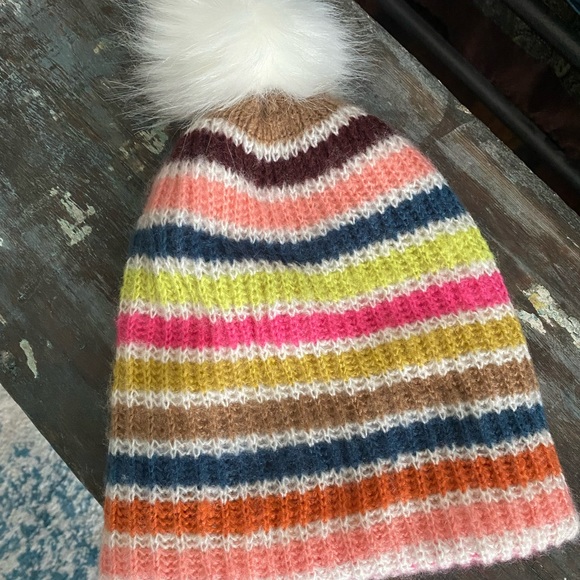 GAP Dog Multi-Colored Striped Sweater with matching owner hat- EC - Picture 8 of 8